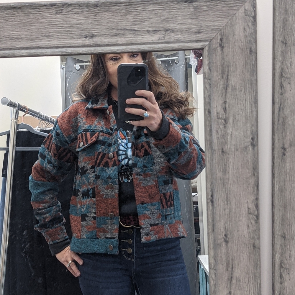 NWT Aztec Flannel Ranch Jacket